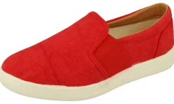 Womens Wide Fit Slip On Canvas Pumps - Libra<DB Wider Fit Shoes Hot