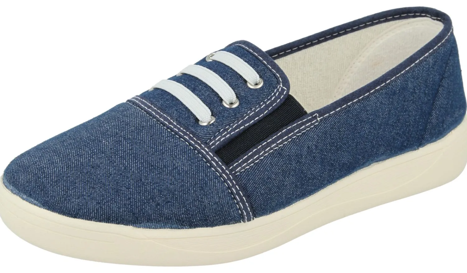 Womens Wide Fit Slip On Canvas Pumps - Coup<DB Wider Fit Shoes Sale