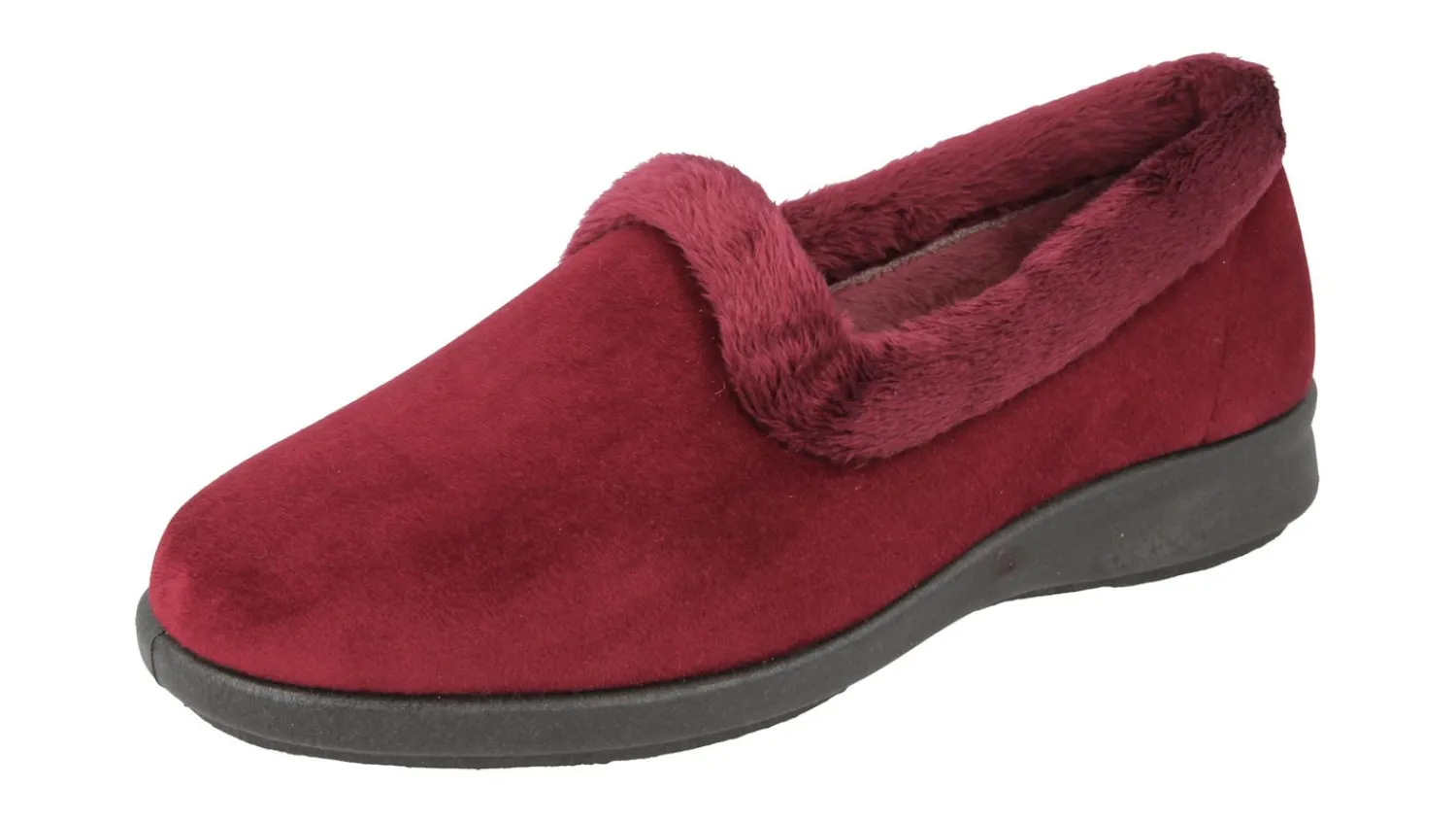 Womens Wide Fit Slip-On Slippers - Chicago<DB Wider Fit Shoes Best