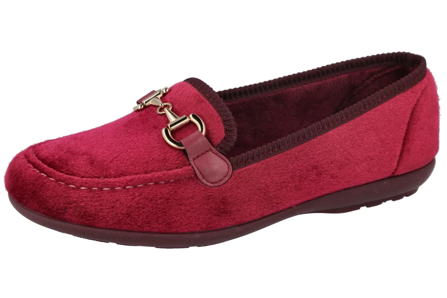 Womens Wide Fit Slip-On Slippers - Martha<DB Wider Fit Shoes Best