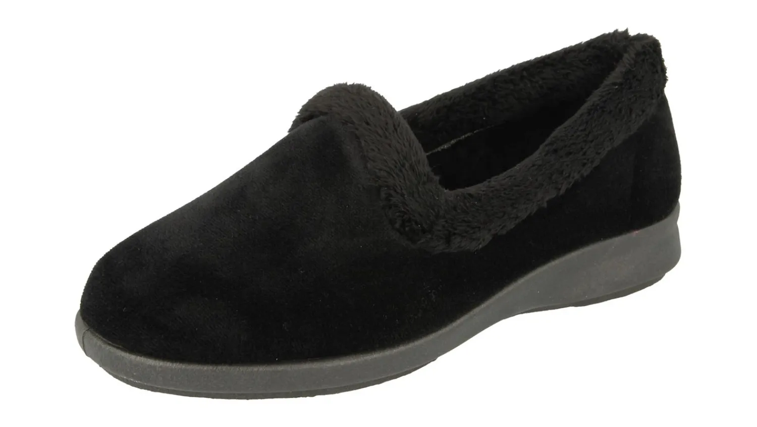 Womens Wide Fit Slip-On Slippers - Chicago<DB Wider Fit Shoes Best