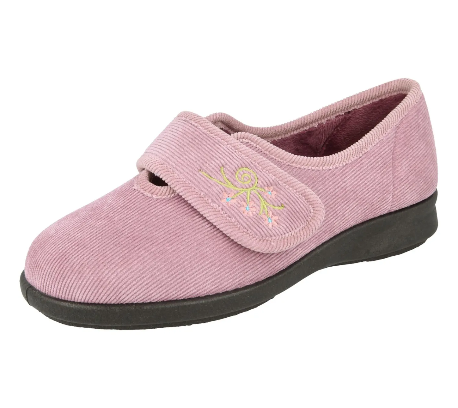 Womens Wide Fit Slippers - Dallas<DB Wider Fit Shoes Hot
