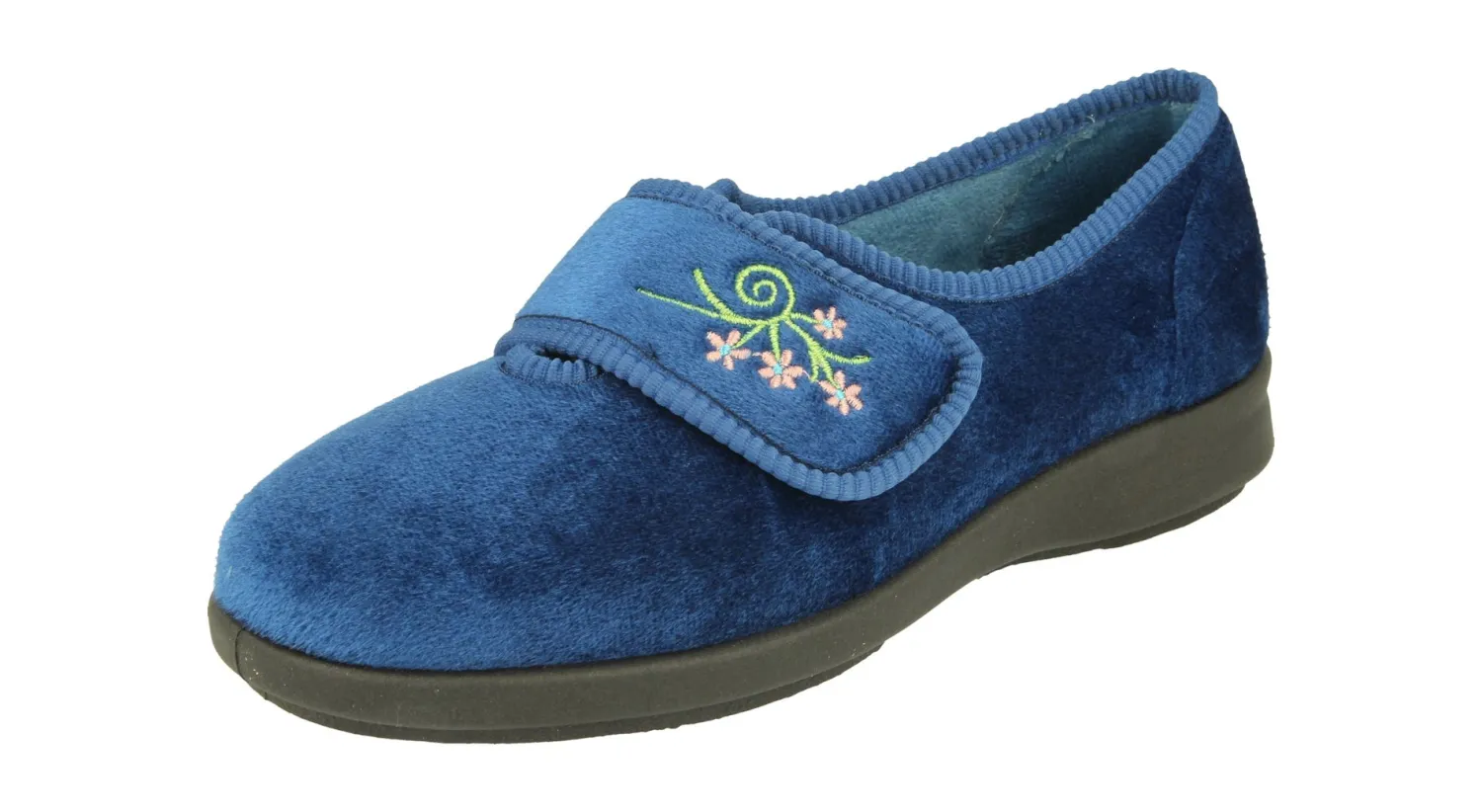 Womens Wide Fit Slippers - Caroline 2<DB Wider Fit Shoes Fashion