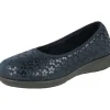 Womens Wide Fit Stretch Fabric Slip-On House Shoes - Virginia<DB Wider Fit Shoes Online