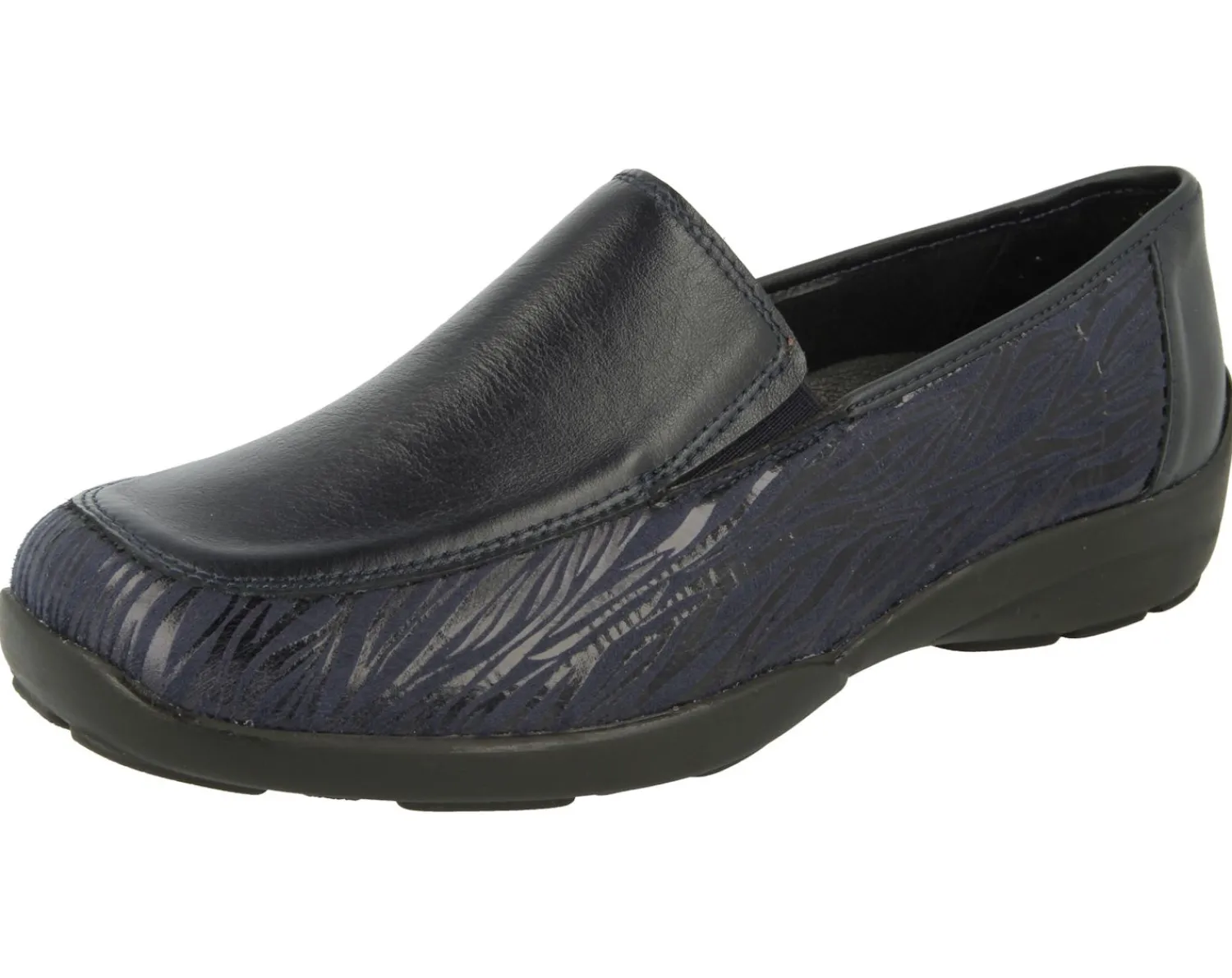 Womens Wide Fit Stretch Fabric Slip On Shoes - Carlisle<DB Wider Fit Shoes Fashion