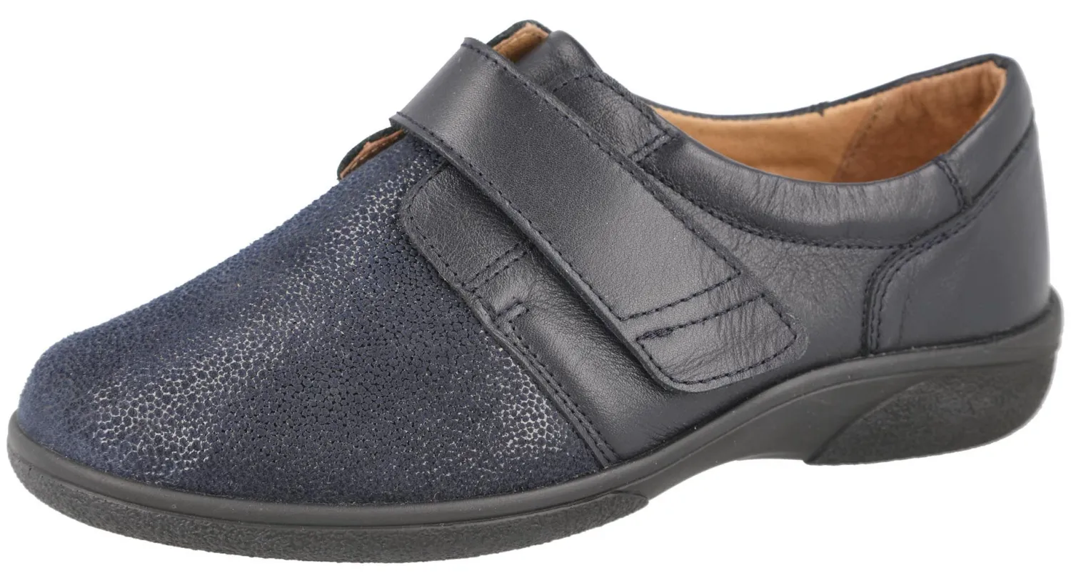Womens Wide Fit Stretch Flat Shoe - Petula<DB Wider Fit Shoes Outlet