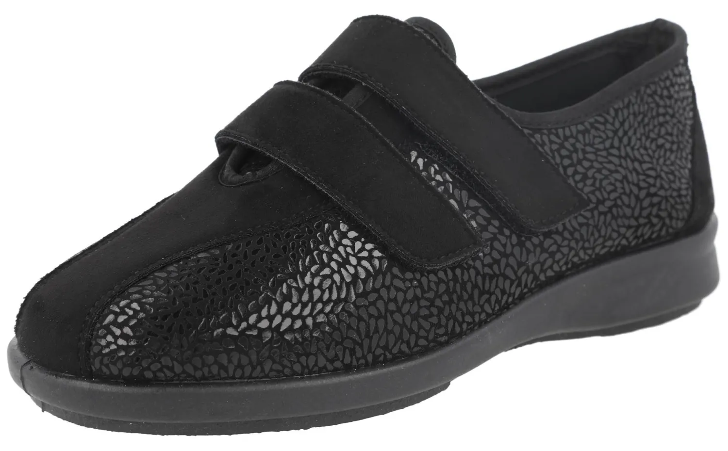 Womens Wide Fit Stretch House Shoe - Moon<DB Wider Fit Shoes Hot