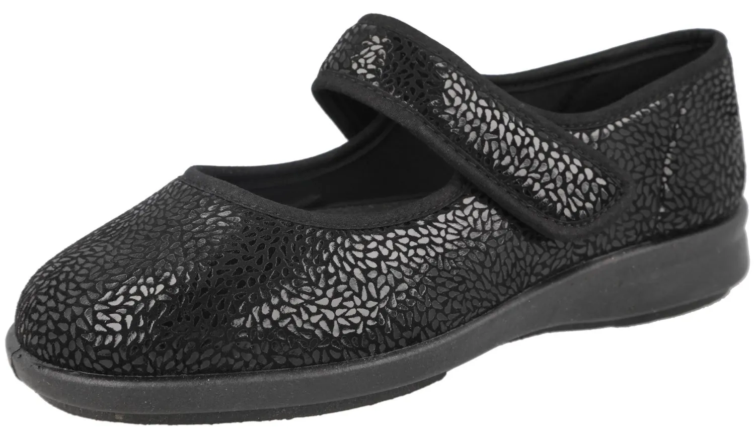 Womens Wide Fit Stretch House Shoe - Nieve<DB Wider Fit Shoes Best