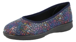 Womens Wide Fit Stretch House Shoe Slippers - Rabbit<DB Wider Fit Shoes New