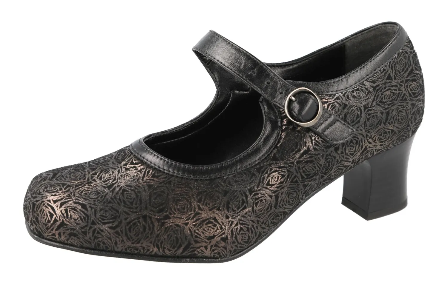 Womens Wide Fit Stretch Mary-Jane Court Shoes - Bangalore<DB Wider Fit Shoes Discount