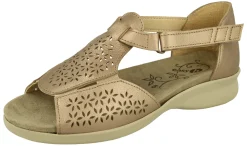 Womens Wide Fit Stretch Panel Full Back Sandals - Halford<DB Wider Fit Shoes Outlet
