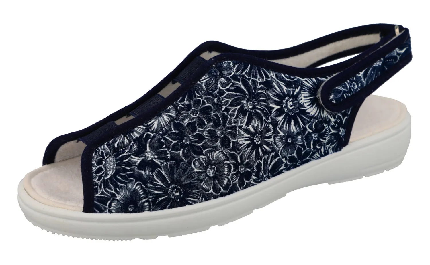Womens Wide Fit Stretch Slingback Canvas Shoes - Avocado<DB Wider Fit Shoes Clearance