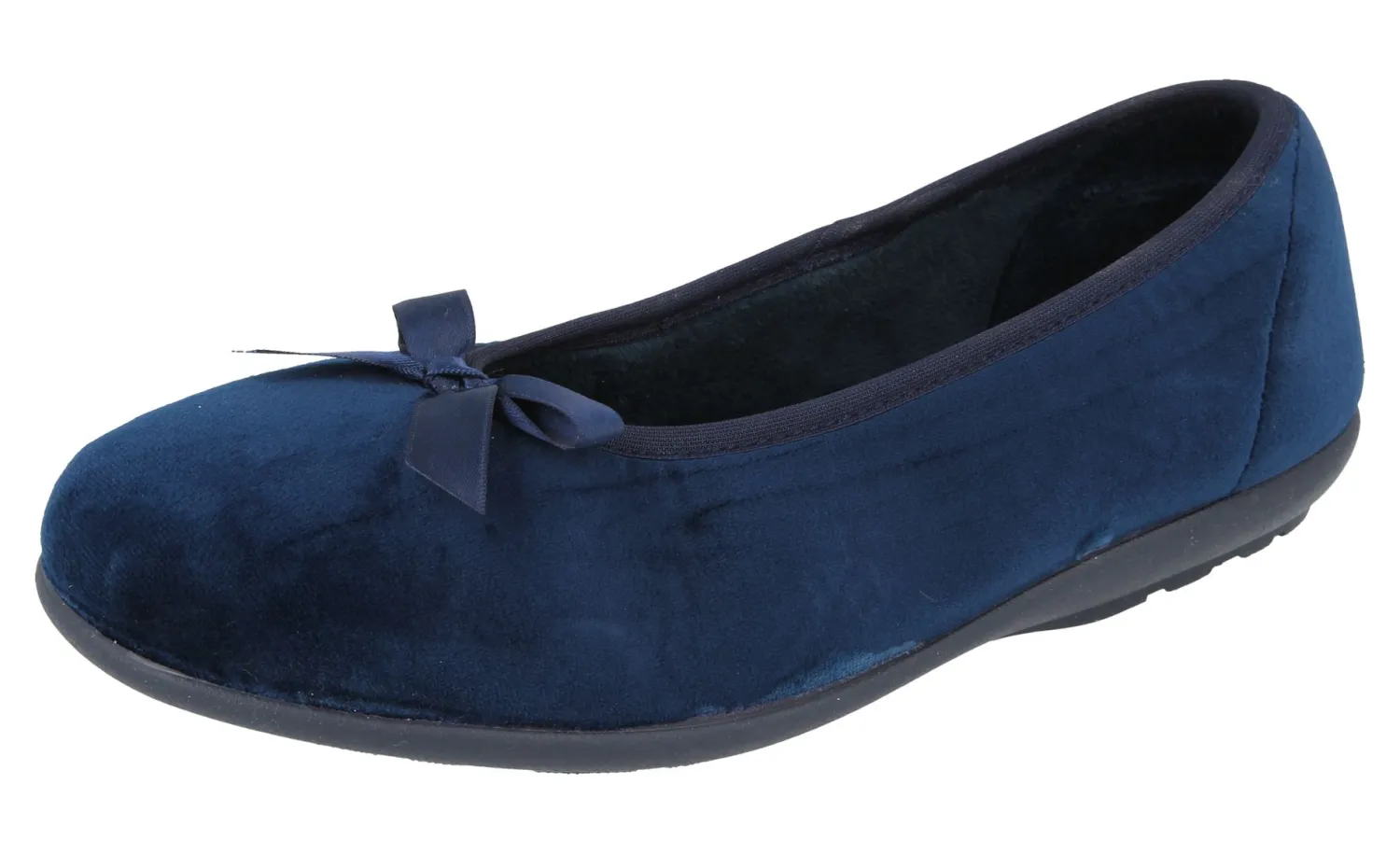 Womens Wide Fit Stretch Slip-On Slippers - Thetford<DB Wider Fit Shoes Outlet
