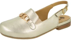 Womens Wide Fit Stylish Slingback Flat Shoes - Katrina<DB Wider Fit Shoes Outlet