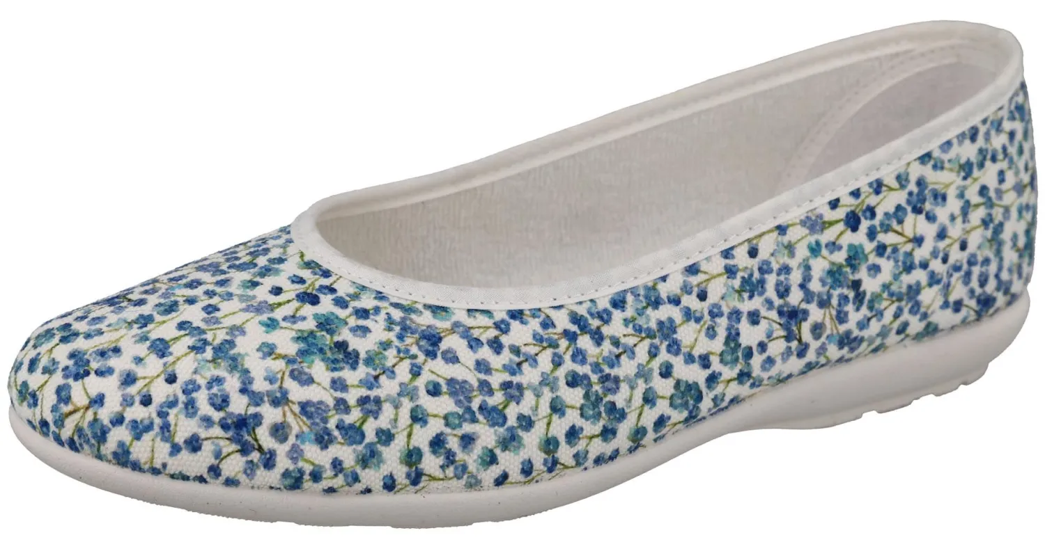 Womens Wide Fit Supportive Back Canvas Shoe - Joelle<DB Wider Fit Shoes Online