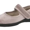 Womens Wide Fit Touch Fastening Slippers - Trilby<DB Wider Fit Shoes Online
