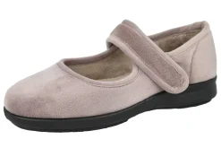 Womens Wide Fit Touch Fastening Slippers - Trilby<DB Wider Fit Shoes Online