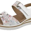 Womens Wide Fit Touch Fasten Wedge Sandal - Palm<DB Wider Fit Shoes Outlet