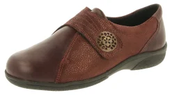 Womens Wide Fit Touch Strap Easy Access Flat Shoes - Pacific<DB Wider Fit Shoes Outlet