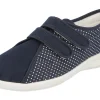 Womens Wide Fit Touch Strap Canvas Shoes - Celene<DB Wider Fit Shoes Online