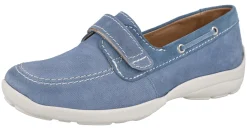 Womens Wide Fit Touch Strap Flat Shoe - Fiddle<DB Wider Fit Shoes New