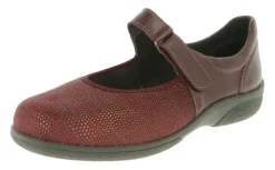 Womens Wide Fit Touch Strap Stretch Panel Flat Shoes - Roberta<DB Wider Fit Shoes New