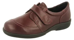 Womens Wide Fit Touch Strap Stretch Panel Flat Shoes - Owl<DB Wider Fit Shoes Fashion