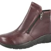 Womens Wide Fit Twin Zip Easy Access Boots - Farnham<DB Wider Fit Shoes Discount
