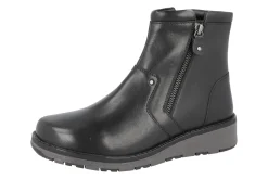 Womens Wide Fit Twin Zip Easy Access Boots - Spalding<DB Wider Fit Shoes Online