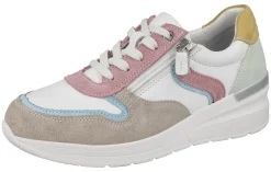 Womens Wide Fit Wedge Heel Easy Access Trainers - Bat<DB Wider Fit Shoes Fashion