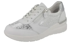 Womens Wide Fit Wedge Heel Easy Access Trainers - Cockatoo<DB Wider Fit Shoes Outlet