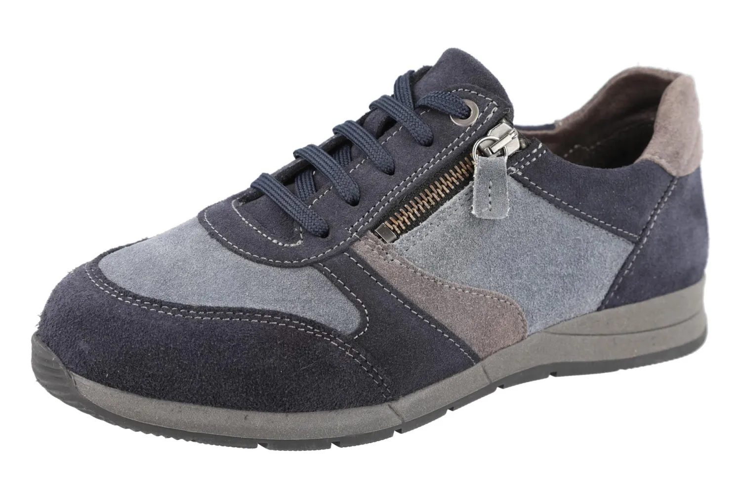 Womens Wide Fit Zip Entry Lace Trainers - Kingfisher<DB Wider Fit Shoes Online